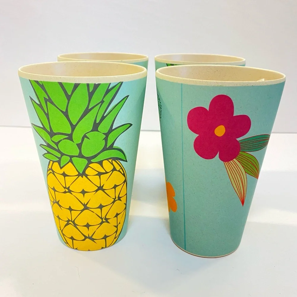 Danny Seo Naturally Pineapple Tumblers - Set of 4‎
